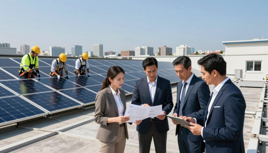 commercial solar panel installation