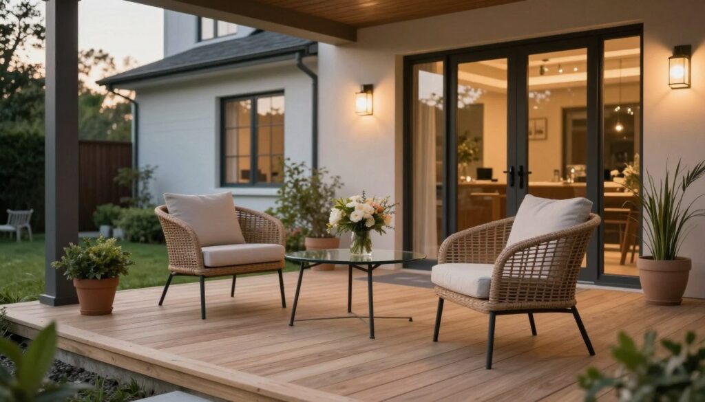 modern front porch