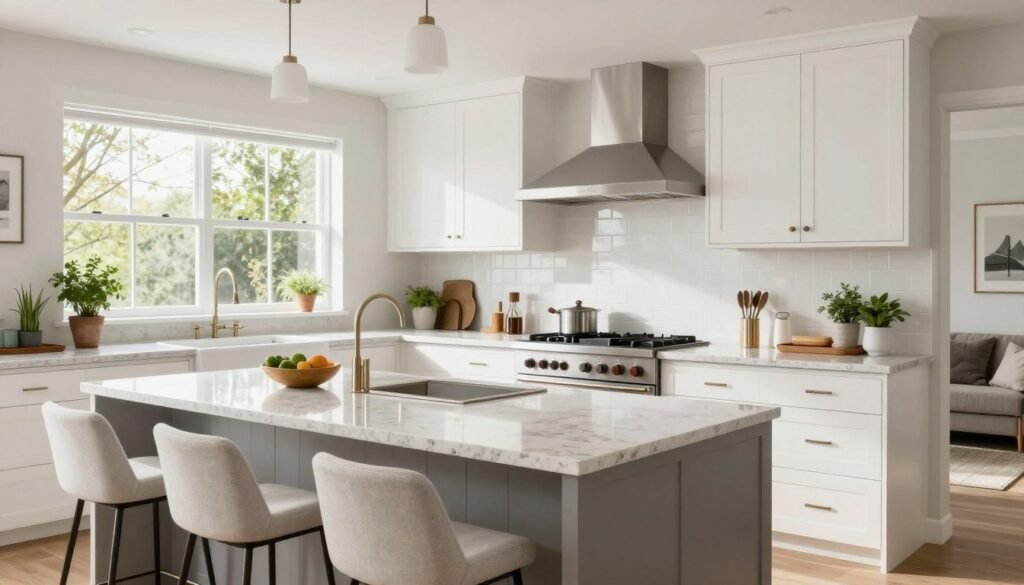 modern l shaped kitchen layout
