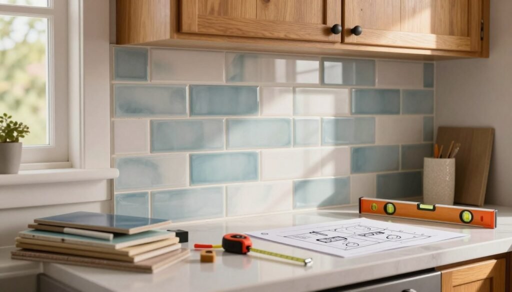 budget kitchen backsplash renovation