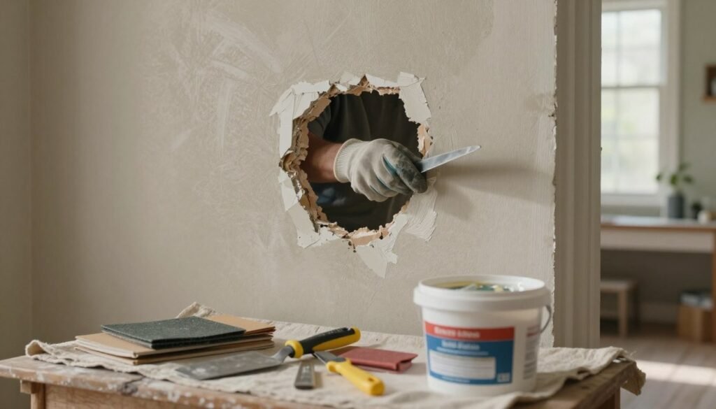 diy drywall hole repair